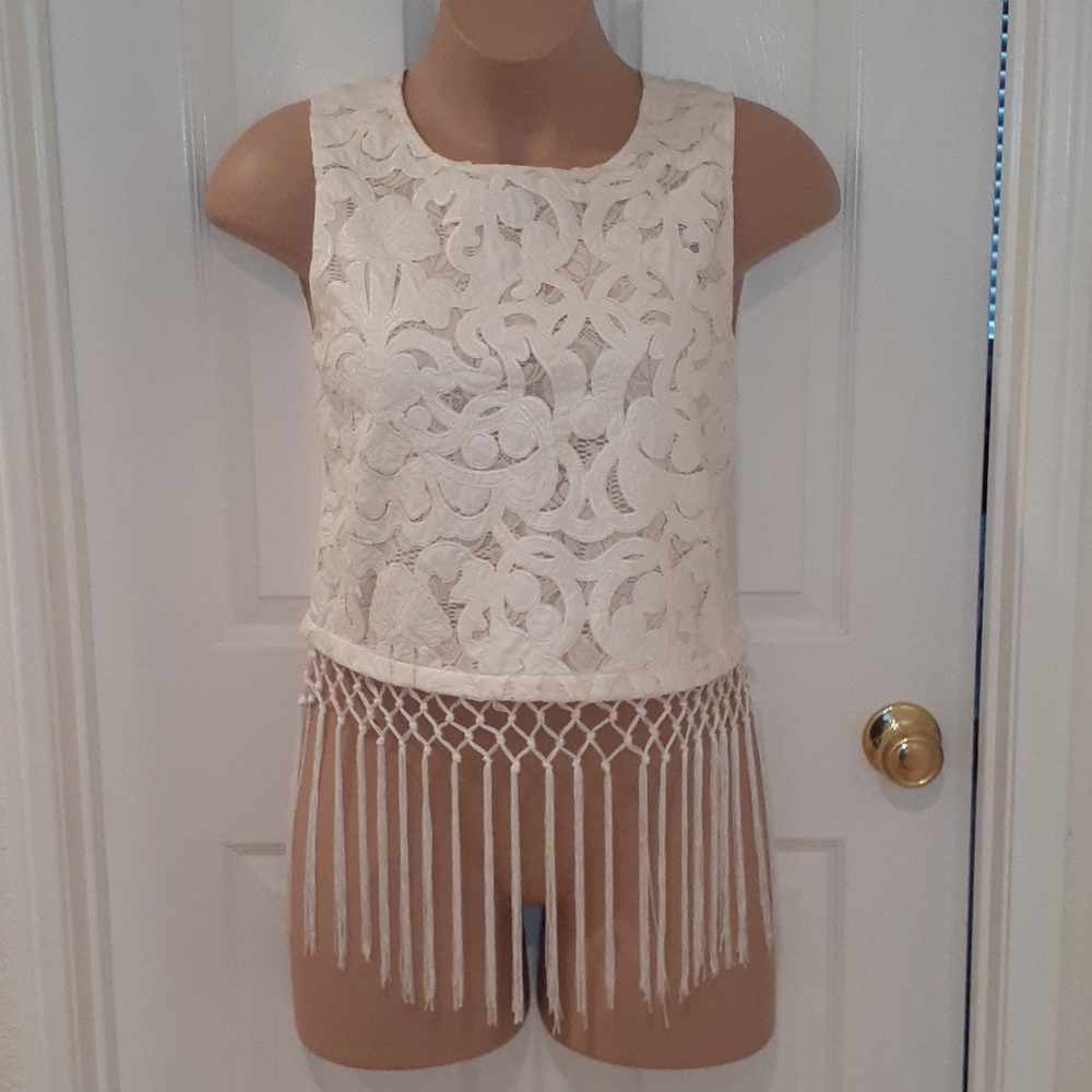 Miss Me NWOT Fringe Top